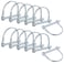 SuperMMarK 12Count Wire Lock Pins 14 Inch Heavy Duty Safety Coupler Pin Shaft Locking Pto Hitch Pin with Round Arch Wire Retainer for Farm Trailers Lawn Garden
