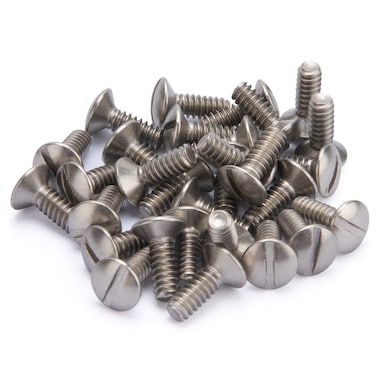 Henne Bery 38 Long 632 Thread Oval Head Milled Slot Replacement Wall Plate Screws 30 Pack Nickel