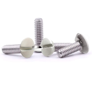 IDGGDI 100 Pcs 516 Inch Long 632 Thread White Wall Plate Screws Outlet Cover Screws Switch Cover Screws Replacement Wall Plate Screws Electrical Screws