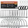 Wellmax 20 Pcs Shaft Locking Pin in 14 Diameter ZincPlated Heavy Duty Safety Pins Bonus 4 Pcs Heavy Duty Trailer Hitch Pin for Trailer Lock and Hitch Pin Lock for Farm Lawn Garden Wagons Silver