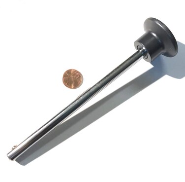 SB Distribution Ltd Pin Tensile 38 Dia  Locking Space 414  Universal Weight Stack Locking Pin SELECTOR Key wNew Black Knob  Detent Cotterless Chrome Plated Steel Shaft Hitch PINS  by SBD
