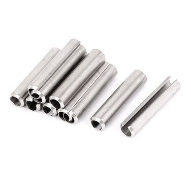 uxcell Sourcingmap a15081000ux0325 M8x40mm 304 Stainless Steel Split Spring Roll Dowel Pins 10Pcs Silver Tone Set of 10 Pieces