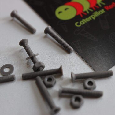 20 x Grey Countersunk Screws Polypropylene PP Plastic Nuts and Bolts Washers M3 x 20mm Acrylic Water Resistant AntiCorrosion Chemical Resistant Gray 18 x 2532