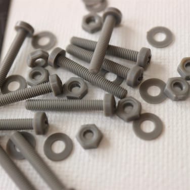 20 x Grey Philips Pan Head Screws Polypropylene PP Plastic Nuts and Bolts Washers M3 x 20mm Acrylic Water Resistant AntiCorrosion Chemical Resistant Electrical Insulator Gray 18 x 2532