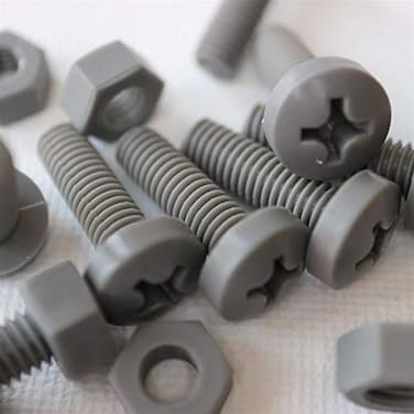 20 x Grey Philips Pan Head Screws Polypropylene PP Plastic Nuts and Bolts Washers M6 x 20mm Acrylic Water Resistant AntiCorrosion Chemical Resistant Electrical Insulator Gray