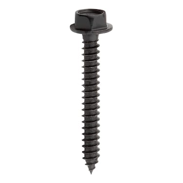 National Hardware N800122 Hex Head Screw Used to Install National Hardwares Outdoor Reinforcement Hardware Collections on Pergolas Gazebos Garden Arches Raised Garden Beds 10 x 1 12 Black