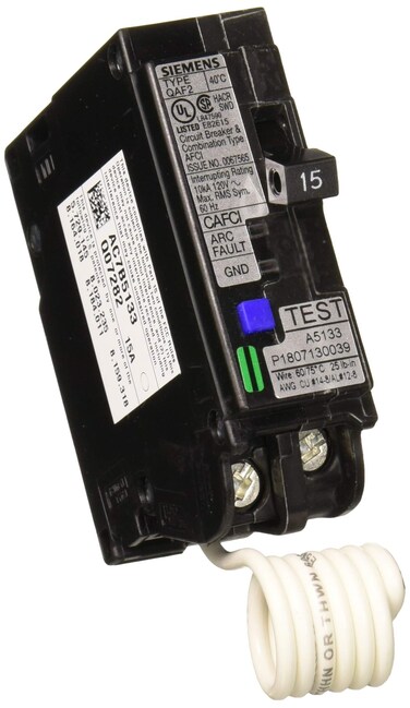 SIEMENS 15 Amp Single Pole Combination AFCI Circuit Breakers 10 Pack