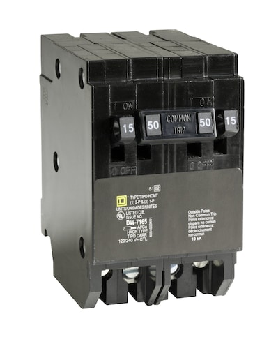 Square D Schneider Electric HOMT1515250CP Circuit Breaker Black