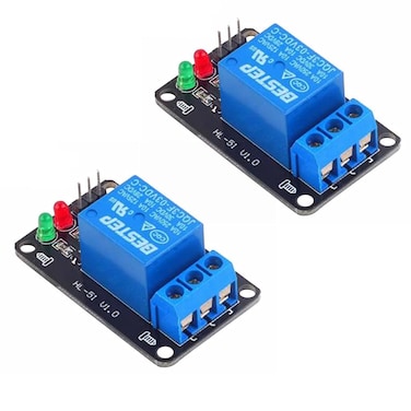 SaiDian 2Pcs 1 Channel 3V Relay Module 33V Low Level Shooting with Lamp Without Optocoupler