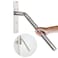 ZUEXT 16 Inch Satin Brushed Nickel 13 Step Handrail wAnti Slip Knurled Grip Stainless Steel Wall Mount Hand Rail Safety Grab Bar for Outdoor Garage Entry Steps Stair Interior Exterior Stairway