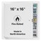 Best Access Doors 16 x 16 Fire Rated Uninsulated Metal Panel with Flange LEED Compliant 16Gauge Cold Rolled Steel SelfLatching Drywall Panel for Walls White Powder Coat AMZBAFRN