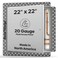 Best Access Doors 22 x 22 Flush Metal Panel with Bead Flange 20Gauge Steel with Concealed Hinges Drywall Panel for Ceilings  Walls Screwdriver Cam Latch White Polyester Coat BADW5040