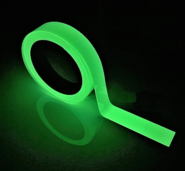 JSITON Glow in The Dark Tape  33 FT X 05 Inch Luminous PhotoluminescentLuminescent Emergency Roll Safety Egress Markers Stairs Walls Steps Exit Sign Glowing Pro Theatre Stage Floor