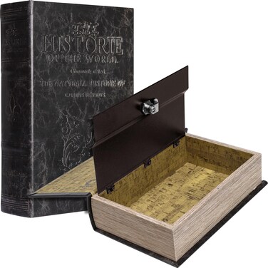 Barska Secret Hidden Diversion Hollow Book Safe for Money Hider Collection Box