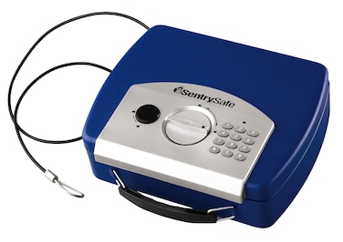 Sentrysafe P008Ebl 008 Cubic Foot Electronic Compact Safe Blue
