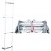 ybaymy Fire Escape LadderEmergency Fire Escape Ladder 2 Story 164FT with 2 Hooks Homes Reusable Compact  Portable External Ladder for Windows and BalconyAluminum Alloy