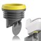 SAMIQU Toilet Flanges Wax Rings with Prevent Backflow Valve  Thick Wax Bowl Ring Fits 324 inch Waste Lines Easy Installation