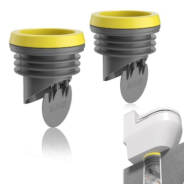 SAMIQU 2PCS Toilet Flanges Wax Rings with Prevent Backflow Valve  Thick Wax Bowl Ring Fits 324 inch Waste Lines Easy Installation