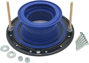 One N Done Toilet Flange Repair Kit  Complete Toilet Seal Repair For Wax Seal Rubber Gasket Ring Premium Nuts Includes 3 12Inch Locking Zinc Bolts  Easy Toilet Bowl Repair T10OND400MB