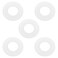 Create idea 5Pcs Toilet Flush Valve Seal Ring Replacement 816418001 Compatible with Geberit Flush Valves Flush Valve Base Sealing Washer Silicone