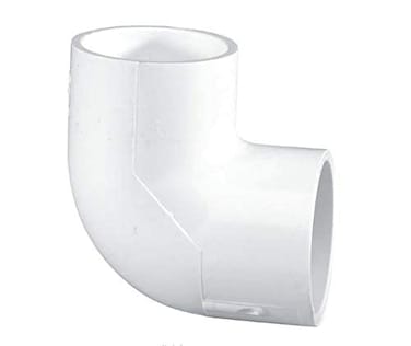 Lakesstory White Plastic 90 Degree Elbow  PVC 34 inch Socket 90 Degree Elbow Pipe Connector Sch 40 PVC Elbow Fitting for Home Sewer Plumbing Water Line