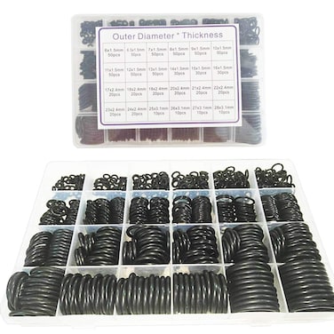 Rubber o Ring kit o Ring Assortment kit Set 24 Sizes 740pcs NBR o Ring Sealing Seal Assortment Set
