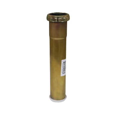 Highcraft 112 x 12 Slip Joint Extension Tube Brass Extension Tube 20Gauge for Bathroom Sink Kitchen Sink Utility Sink Tubular Drain Applications Includes Nut and Washer