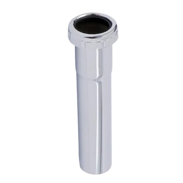 Highcraft 114 x 12 Slip Joint Extension Tube Chrom Plated Brass Extension Tube 22Gauge for Bathroom Sink Tubular Drain Applications Includes Nut and Washer