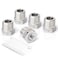 Taisher 2 Pieces forging of 304 Stainless Steel Reducer hex Bushing 14 inch Male NPT to 18 inch Female NPT reducing forging Pipe Adapter Fitting