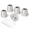 TAISHER 2PCS Forging of 304 Stainless Steel Reducer Hex Bushing 12 Male NPT to 38 Female NPT Reducing Forging Pipe Adapter Fitting