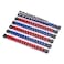 CASOMAN 6 Pieces 38 Drive Socket Organizer Rails SAE And Metric Socket Holder Rail Red  Blue Premium Quality Socket Holder Mountable Sliding Tray Rack Tool Rail Holder For 38inch Socket Only