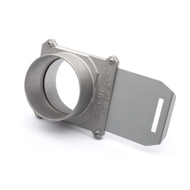 POWERTEC 70326 Aluminum Blast Gate 4 Inch wAnti Clog and Air Leak Seal for Dust Collection