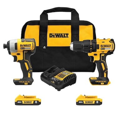 DEWALT  20V MAX Power Tool Combo Kit Cordless Power Tool Set 2 Tools with 2 Batteries and Charger Included DCK277D2