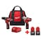 Milwaukee M12 12Volt LithiumIon Cordless Drill DriverImpact Driver Combo Kit 2Tool with Free M12 15Ah Battery 2Pack