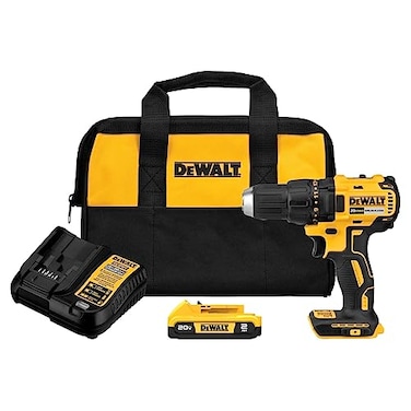 DEWALT  20V MAX Cordless Drill 12 12 2Speed 20Ah XR Battery and Charger Included DCD777D1