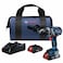 BOSCH GSR18V975CB25 18V Brushless ConnectedReady 12 In DrillDriver Kit with 2 CORE18V 4 Ah Advanced Power Batteries