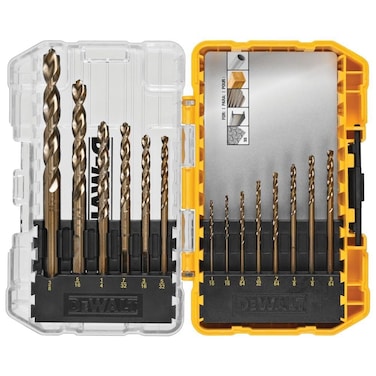 DEWALT Cobalt Drill Bit Set with Pilot Point 14Piece DWA1240 one size