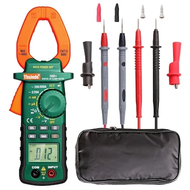 Thsinde Autoranging Multimeters Clamp Meter with Storage Bag ACDC Volt ACDC Current Ohm Diode Resistance Test Voltage Tester