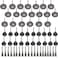Rocaris Steel Wire Wheels Pen Brushes Set Kit Accessories for Dremel Rotary Tool 60 Pieces