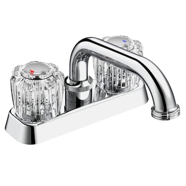Plumb Pak EBA40WCP Dual Handle Centerset Laundry or Utility Sink Fauce Polished Chrome