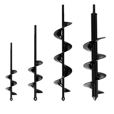 VASGOR Set of 4 16x9 24x12 32x16 4x16 Auger Drill Bit for Planting  Easy Planter Garden Auger  Bulb  Bedding Plant Augers  Posthole Digger for 38 Hex Drive Drill