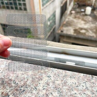 Veranger 50pcs Window Weep Holes Cover Screen Repair Patches Fly Mesh Netting Plastic Grey