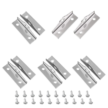 YES Time 304 Stainless Steel 90 Degree Angle Hasp Lock Padlock Eye Set of 5
