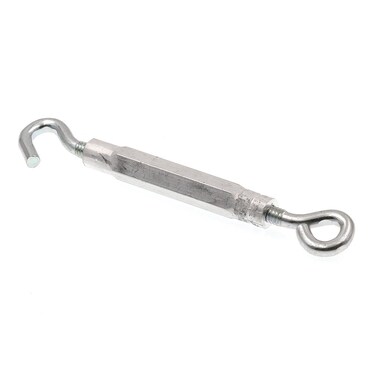 PrimeLine 9070335 Turnbuckles EyeToHook 14 in X 758 in Zinc Plated Steel  Aluminum 5Pack
