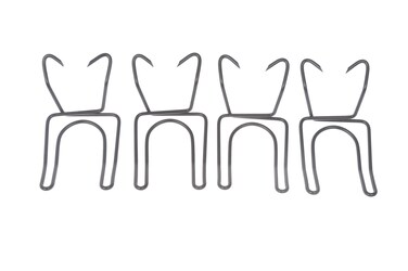 Dorman Hardware 41130 The Bat Hook Double Hook for Exposed Studs Pack of 4