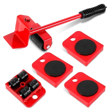 5 Packs Furniture LifterHeavy Furniture Moving System Lifter Kit with 4 SliderFurniture Slides KitHeavy Furniture Roller Move ToolsUp to 200kg440 lb360 Degree Rotatable PadsAdjustable Head of