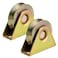 Skelang 2 Pcs 3 Sliding Gate Wheels V Groove Caster Heavy Duty Rigid Caster with Bracket for V Track Rail Rolling Driveway Gate Industrial Machine Heavy Door Total Loading Capacity 1300 Lbs