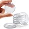 Strongest Wall Door Handle Stoppers 2 Inch Set 6 Pieces Clear Rubber Door Knob Round Wall Protection Cushion Silent Wall Protector for Door Handle Protective Door Bumper Wall Protection Silencer
