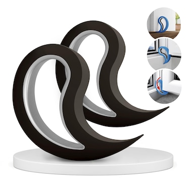 Stoppy doorstopper windowstopper stopper set of 2 available in 14 variations Black