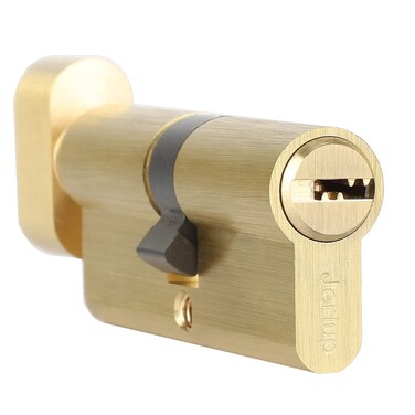Jeriup 70mm Euro Profile Lock Cylinder with 5 Keys dimple Single Open Copper Lock Cylinder AntiRust Corrosion Resistant AntiTheft Wooden Door Lock Cylinder